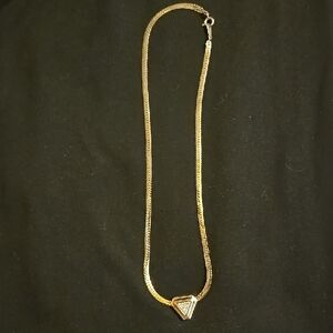 Avon Vntg Rhinestone Slide Necklace 420